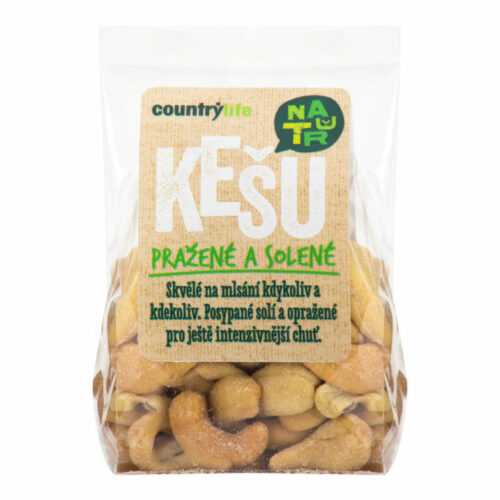 Kešu ořechy pražené solené 100 g   COUNTRY LIFE Country Life