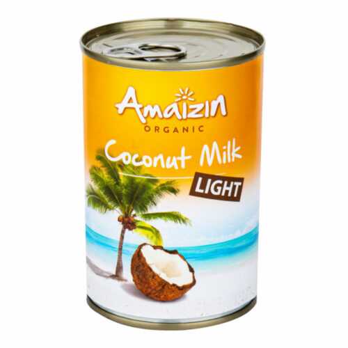 Kokosová alternativa smetany light 9 % tuku 400 ml BIO   AMAIZIN Amazin