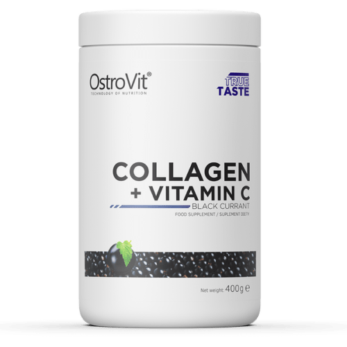 Kolagen + Vitamín C 400 g černý rybíz - OstroVit OstroVit