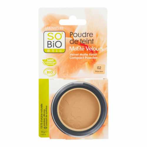 Kompaktní pudr 02 béžová zlatá 10 g  BIO   SO’BiO étic So’Bio étic