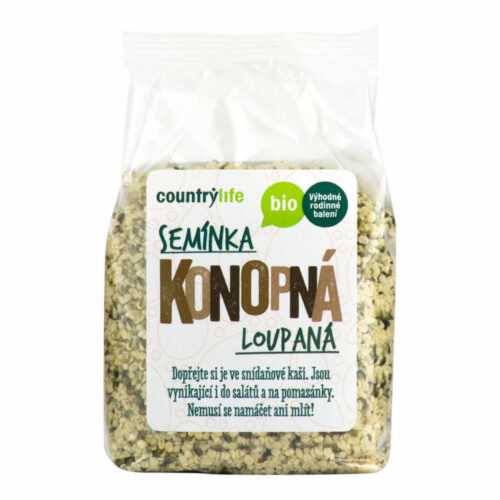 Konopná semínka loupaná 250 g BIO   COUNTRY LIFE Country Life