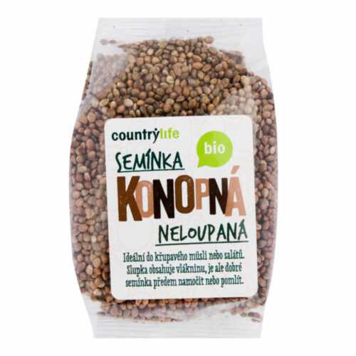 Konopná semínka neloupaná 250 g BIO  COUNTRY LIFE Country Life