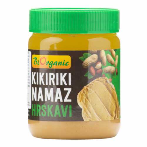 Krém arašídový s kousky 340 g BIO   BIORGANIC Biorganic