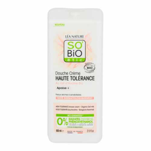 Krém sprchový HAUTE TOLÉRANCE s ovesným mlékem 650 ml BIO  SO’BiO étic So’Bio étic