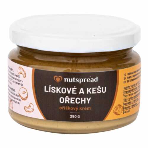 Krém z pražených lískových a kešu ořechů 250 g   NUTSPREAD Nutspread