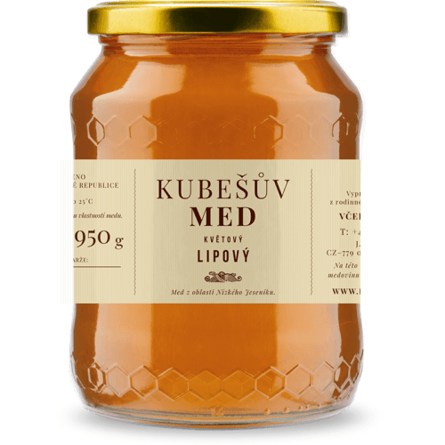 Kubešův med Med květový s lípou 480 g