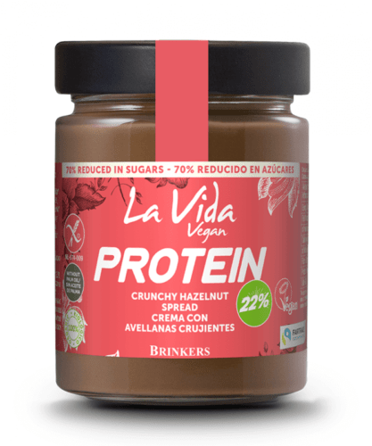 La Vida Vegan Proteinová pomazánka křupavý lískový oříšek BIO 270 g - expirace