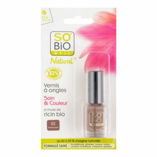 Lak na nehty 02 něžná hnědá 10 ml   SO’BiO étic So’Bio étic