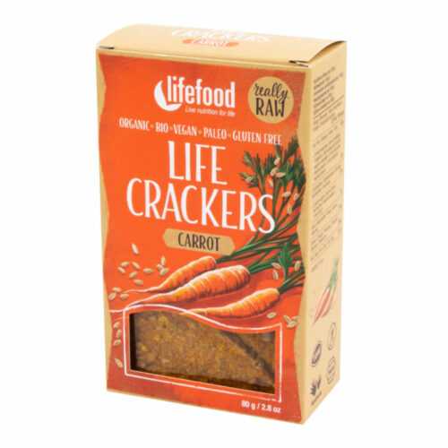 Life Crackers Mrkvánky 80 g BIO   LIFEFOOD Lifefood