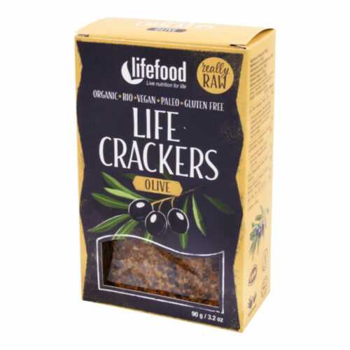 Life Crackers olivové 90 g BIO   LIFEFOOD Lifefood