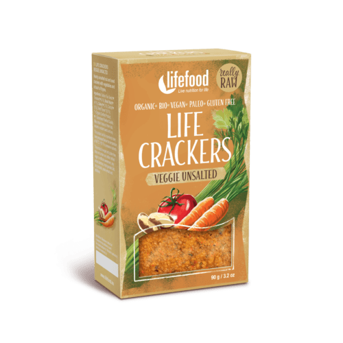 Lifefood Life Crackers Zeleninové bez soli BIO RAW 90 g