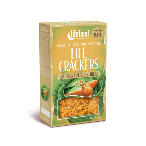 Lifefood Life Crackers Zelňáky s kyselým zelím BIO RAW 90 g