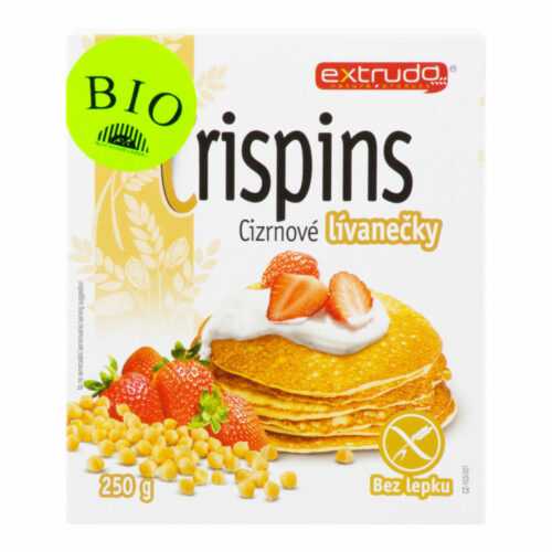 Lívanečky cizrnové Crispins bezlepkové 250 g BIO   EXTRUDO Knuspi