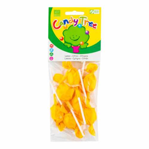 Lízátka s příchutí citronu bezlepková 7x10 g BIO   CANDY TREE Candy Tree