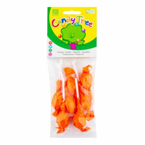 Lízátka s příchutí pomeranč bezlepková 7x10 g BIO   CANDY TREE Candy Tree