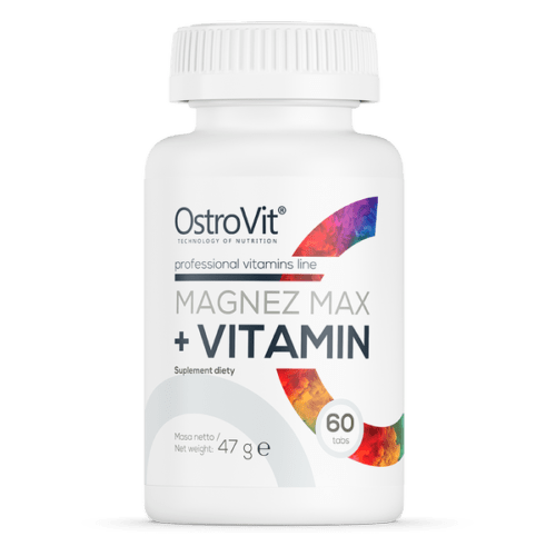 Magnez MAX + Vitamín 60 tabs - OstroVit OstroVit