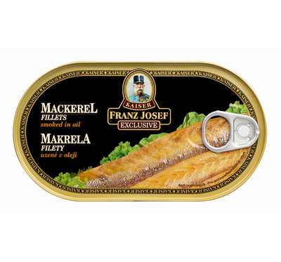 Makrela uzená filety v oleji 170 g - Franz Josef Kaiser Franz Josef Kaiser