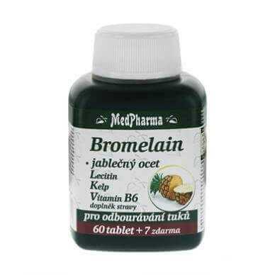 MedPharma Bromelain 300 mg+jabl.ocet