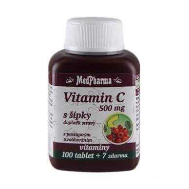 MedPharma Vitamin C 500 mg s šípky