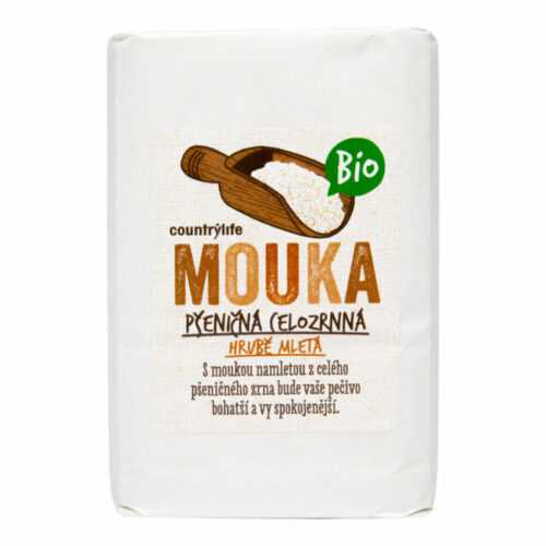 Mouka pšeničná celozrnná hrubě mletá 1 kg BIO   COUNTRY LIFE Country Life