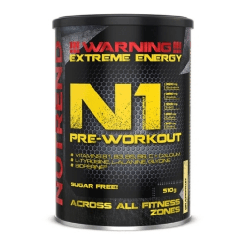 N1 Pre-Workout 10 x 17 g černý rybíz - Nutrend Nutrend