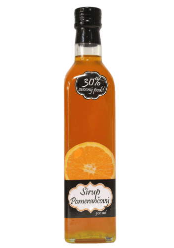 Napro Pomerančový sirup s čistým podílem českého ovoce 30 % 500 ml