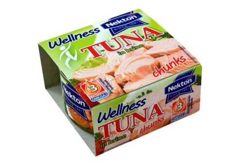 Nekton Tuňák ve vlastní šťávě Wellness - kousky 185 g