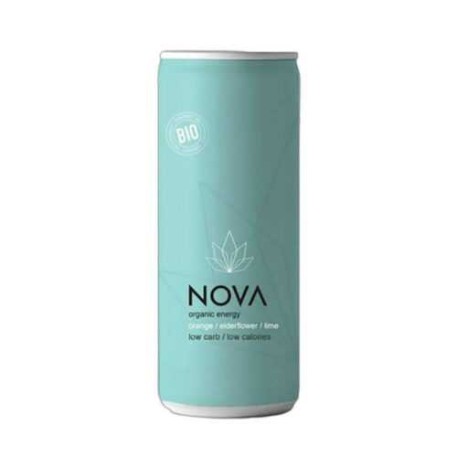 Nova Organic Energy 250 ml pomeranč/bezovýkvět/limetka