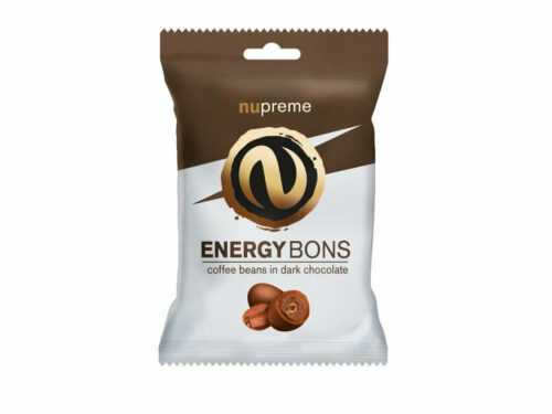 Nupreme Energy Bons tmavé (kávová zrna v hořké čokoládě) 70 g