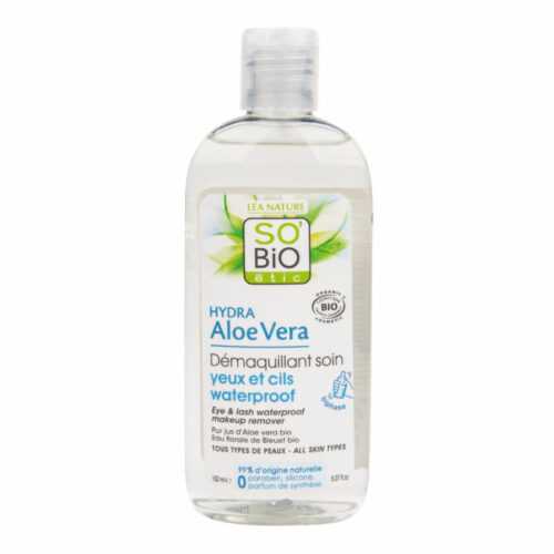 Odličovač očí na voděodolné líčení  Aloe Vera 150 ml BIO   SO’BiO étic So’Bio étic