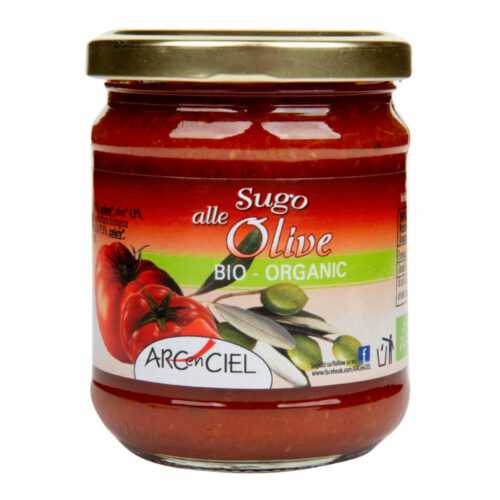 Omáčka rajčatová s olivami 190 g BIO   ARC EN CIEL Arc En Ciel