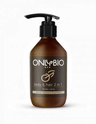 OnlyBio Pečující sprchový gel a šampon pro muže 250 ml