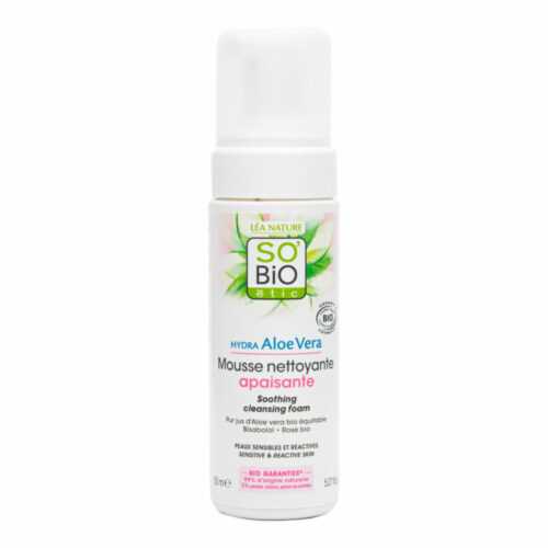 Pěna čisticí zklidňující  Aloe Vera 150 ml BIO   SO’BiO étic So’Bio étic