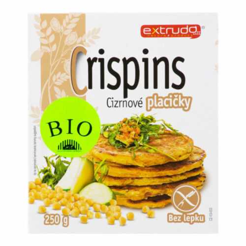 Placičky cizrnové Crispins bezlepkové 250 g BIO   EXTRUDO Knuspi