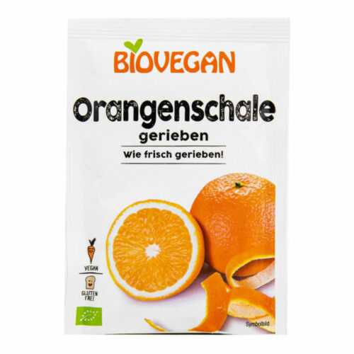 Pomerančová kůra strouhaná 9 g BIO   BIOVEGAN Biovegan