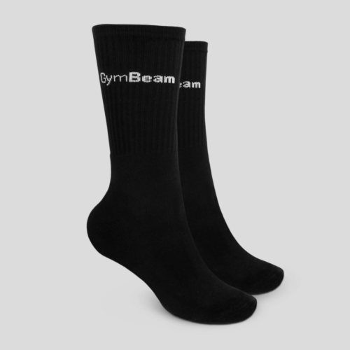 Ponožky 3/4 Socks 3Pack Black L/XL - GymBeam GymBeam