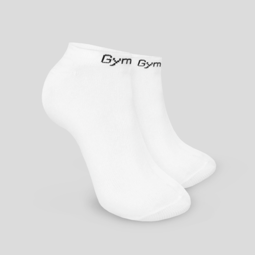 Ponožky Ankle Socks 3Pack White L/XL - GymBeam GymBeam