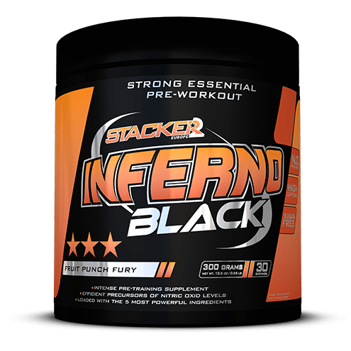 Předtréninkový stimulant Inferno Black 300 g fruit punch fury - Stacker2 Stacker2