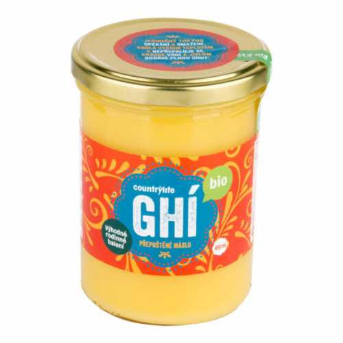 Přepuštěné máslo GHI 450 ml BIO   COUNTRY LIFE Country Life