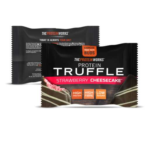 Protein Truffle 40 g jahodový cheesecake - The Protein Works The Protein Works