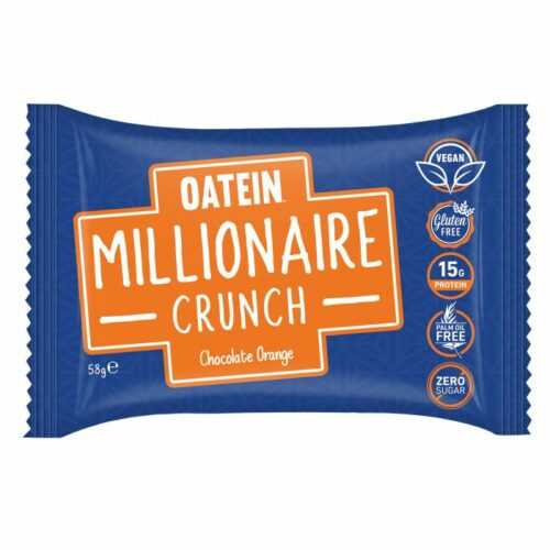 Proteinová tyčinka Millionaire Crunch 58 g pomeranč v hořké čokoládě - Oatein Oatein