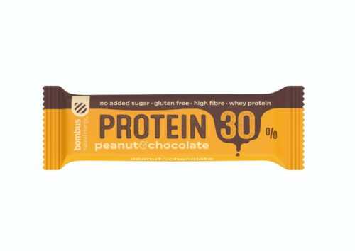 Proteinová tyčinka Protein 30 % 50 g čokoláda arašídy - Bombus Bombus