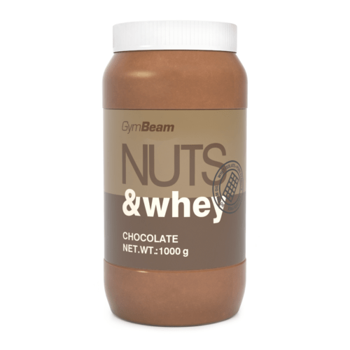 Proteinové arašídové máslo Nuts & Whey 1000 g čokoláda - GymBeam GymBeam