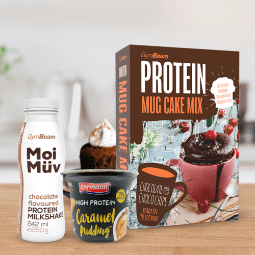 Proteinový Mug Cake Mix 500 g vanilka s kousky borůvek - GymBeam GymBeam