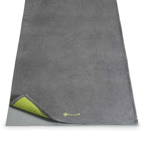 Protiskluzový ručník Yoga Mat Towel Grippy Grey - GAIAM GAIAM