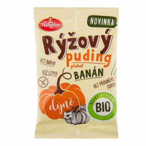 Pudink rýžový s dýní a příchutí banánu bezlepkový 40 g BIO   AMYLON Amylon