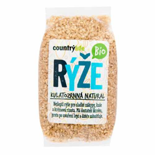 Rýže kulatozrnná natural 500 g BIO   COUNTRY LIFE Country Life