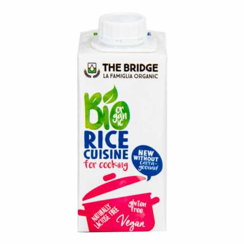 Rýžová alternativa smetany 7 % tuku 200 ml BIO   THE BRIDGE The Bridge