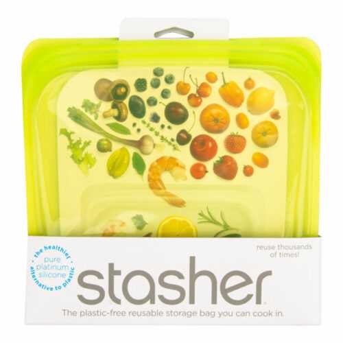 Sáček silikonový na potraviny zelený 450 ml   STASHER Stasher