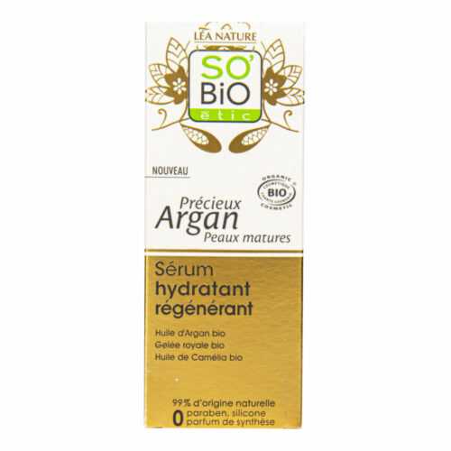 Sérum hydratační a regenerační GOLD 30 ml BIO zralá pleť  Precieux argan   SO’BiO étic So’Bio étic